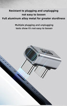 Type C to C PD240W Adapter 8K@60Hz 80Gbps 180 Degree