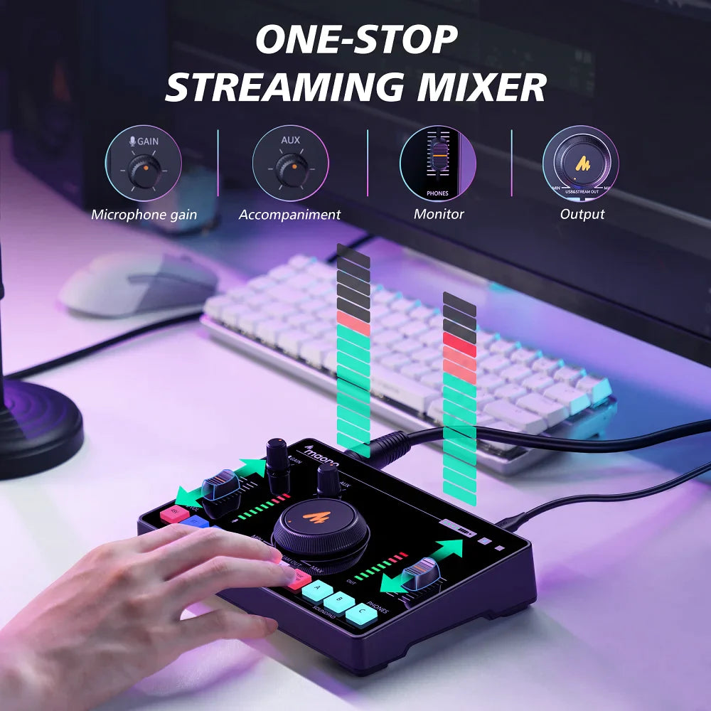 AMC2 NEO One-Stop Streaming Audio Mixer & Sound Card – Audeel